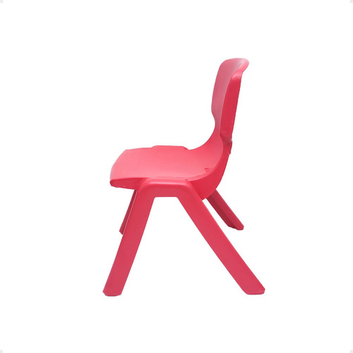 Set X12 Sillas Infantil Niños Plasticas Reforzada Apilable Rojo