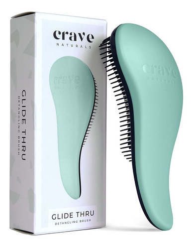 Cepillo P/ Pelo Crave Naturals, Desenredante, Curvo, 1 Pieza