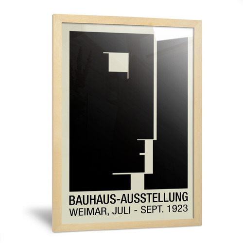 Cuadros Bauhaus Poster Ausstellung Weimar Enmarcado 35x50cm