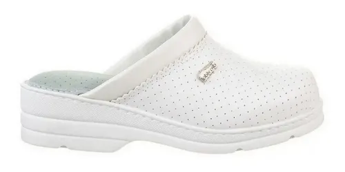 Zuecos Cuero Blanco Mujer MercadoLibre