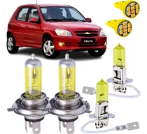 Comprar Kit Lâmpadas H4 H3 Celta Iluminação Amarela 3000k Carro 12v