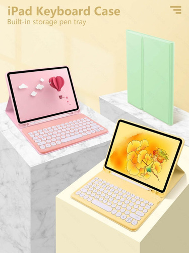 A Funda De Teclado Con Mouse Para iPad 9th 10.2 Pulgadas