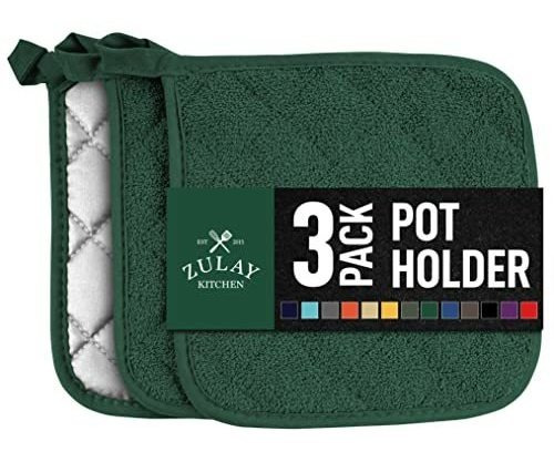 Zulay 6-pack Pot Holders For Kitchen Heat Resistant Rt62l