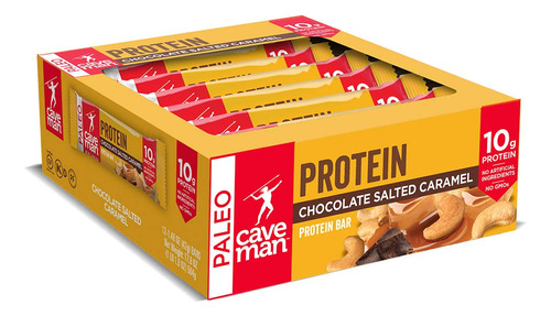 Caveman Foods Barra De Proteinas Apta Para Paleo, Caramelo S