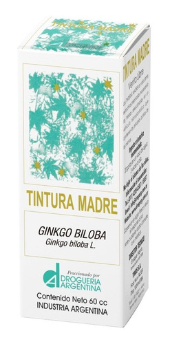 Imagen 1 de 4 de Tintura Madre Ginkgo Biloba X 60 Cc Drogueria Argentina