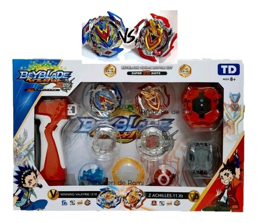 Set De Batalla Beyblade Completo 2 Trompos + 2 Lanzadores 