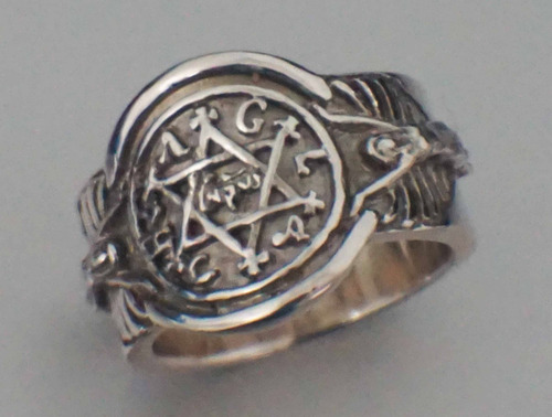 Imagen 3 de 7 de Anillo De Salomon Sello 1.6 Cm En Plata 925 Cualquier Medida