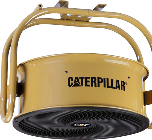Ventilador De Tambor Industrial 60 Cm 3 Vel Caterpillar Estructura Amarillo Aspas Negro Material De Las Aspas Acero