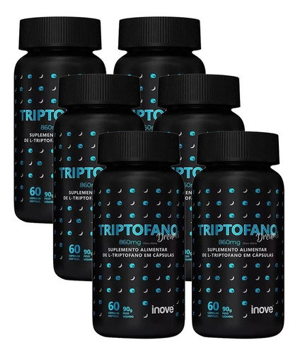 6x Triptofano Dreams 860mg Inove Nutrition - 60 Caps