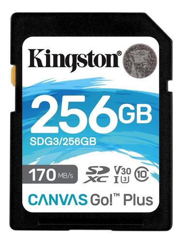 Memoria Flash Kingston Canvas Go Plus 256gb Sdxc Uhsi /v