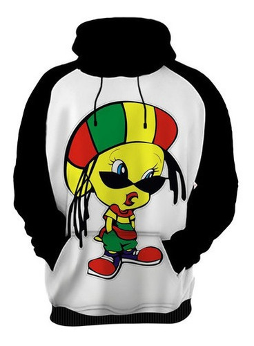 Blusa Moletom Piu Piu Looney Tunes Bob Marley Regaae