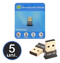 Comprar 5 Adaptadores Bluetooth 4.0 Usb Mini Wireless Plug N Play