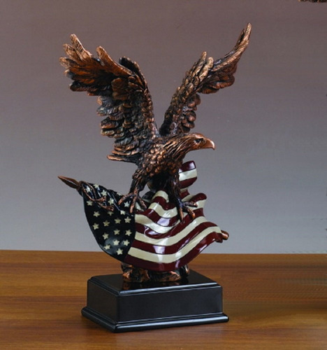 Estatua Águila Americana Tesoro Natural Escultura Large