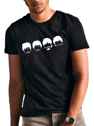 Remera The Beatles Rock Algodón Premium Unisex Y Niños