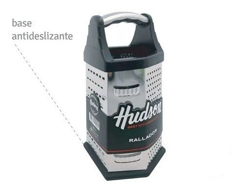 Rallador De Acero Inoxidable 6 Caras Anti Deslizante