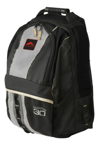 Mochila Trilhas E Rumos Campus 30l Preto Com Cinza