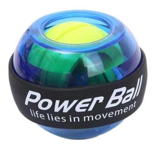 Ejercitador Powerball Giroscopio Led Ejercicio Brazo Azul