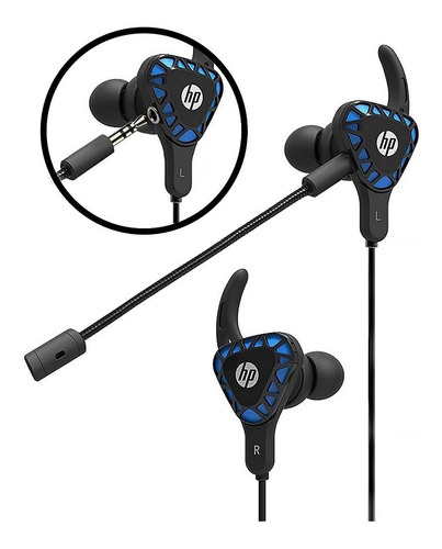 Imagen 2 de 3 de Audifono Gamer Hp H150 negro
