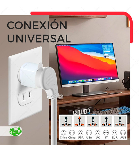 Adaptador De Corriente Clavija Universal Internacional Viaje