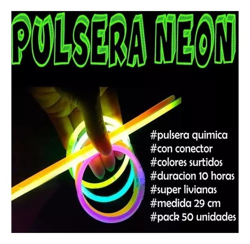 50 PULSERAS LUMINOSAS QUIMICAS - Comprar en Tucotillon