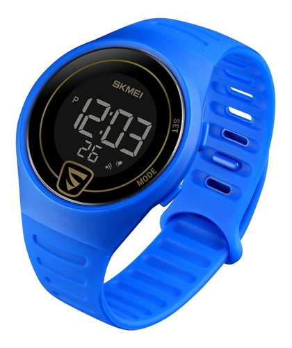 Reloj Skmei 1798 Digital Sumergible Alarma Azul Fondo Negro