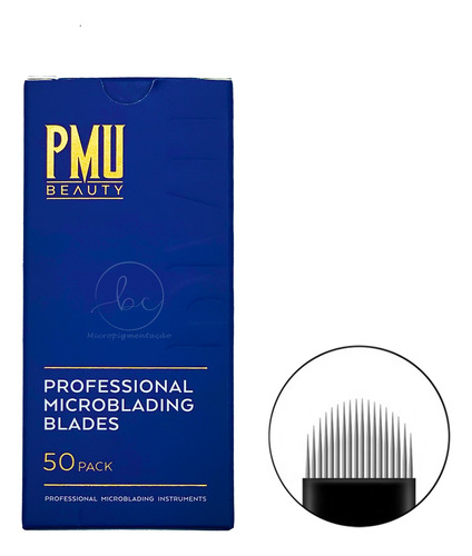 10 Lâminas Pmu Beauty 18u 0.15mm Flex Micro Nanoblading