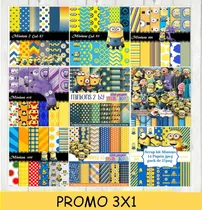 Comprar Kit Imprimible 3x1 Minions Villano Favorito Imagen Fondos 53