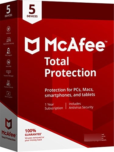 Mcafee Protección Total 2018 - 5 Dispositivos.
