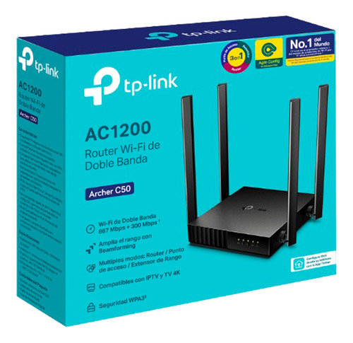 Router Wireless Ac1200 Tp-link Archer C50 Dual Band Gigabit 