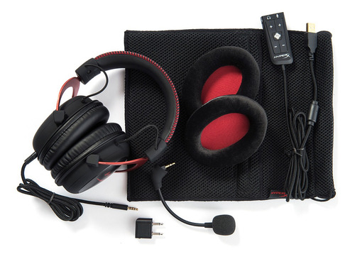 Auriculares gamer HyperX Cloud II KHX-HSCP rojo con luz LED