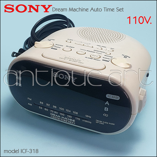 A64 Sony Dream Machine Radio Am Fm Reloj Despertador De Mesa
