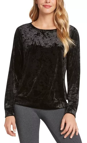 Blusa Terciopelo Negro Manga Larga | MercadoLibre 📦