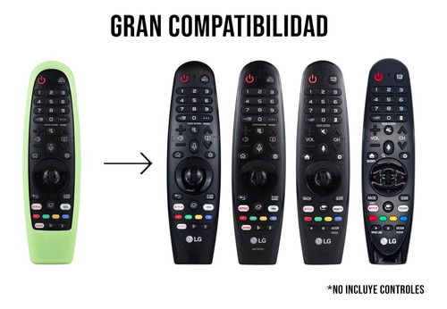 Imagen 2 de 10 de Funda Para Control LG Magic Silicon Case Protector