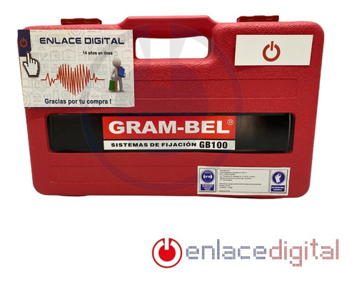 Imagen 5 de 8 de Pistola Fijación Gram-bel Gb-100 Clavos Fulminantes Gratis