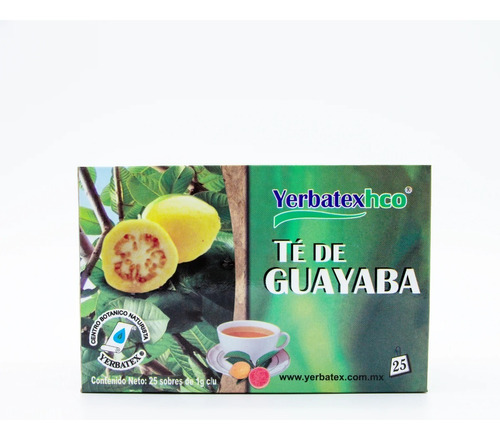 Té De Hoja De Guayaba Caja Con 25 Bolsitas De 1g