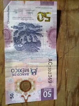 Comprar Vendo Billete De 50 Pesos Ajolote En 5000 Con La Serie Ac