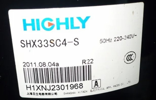 Compresor Rotativ Hitachi Highly Shx33sc4-s R22 4500f Centro