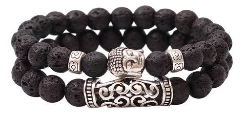 Pulsera Elástica Con Perlas Naturales Mezcladas En Forma De