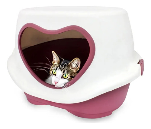 Casa Para Gato Plástica Rígida De 33x49x31cm Desarmable