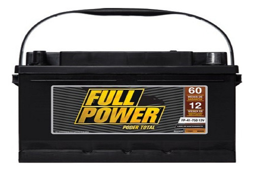 Pila De Carro Marca Fullpower Tipo Fp-41-750 Entrega Cdmx.