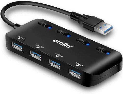 Adaptador Expansor De Usb 3.0 Hub Usb 3.0 De 4 Puertos  