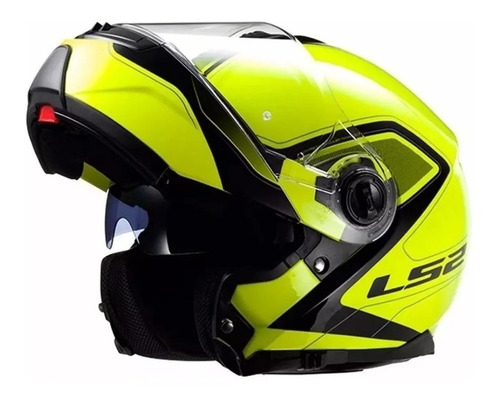 Casco Rebatible Ls2 325 Strobe Civik Doble Visor - Fas Motos