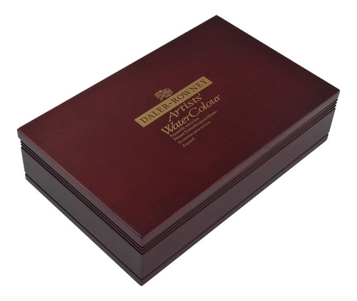 Imagen 2 de 6 de Acuarelas Profesional Daler Rowney Set De Madera 30 Pastilla