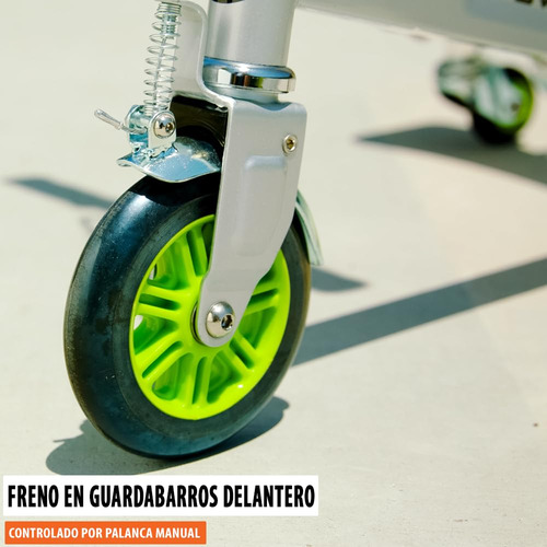 Razor Powerwing - Roller Scooter para crianças que estão começando. Cor Prata/Verde Dlx