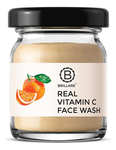 Brillare Lavado Facial Real De Vitamina C, Limpiador Facial