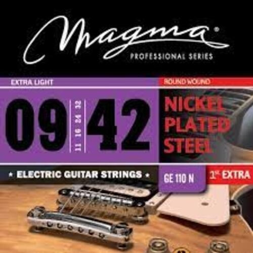 Imagen 2 de 4 de Encordado Cuerdas Guitarra Electrica Nickel .009 Magma Ge110n