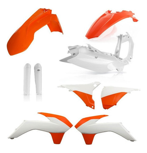 Kit Plasticos Cachas Acerbis Full Ktm Exc F 16 Rider-pro