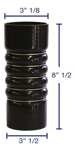 Imagen 2 de 6 de Manguera Silicon 5 Anillos Mercedes 904 3 1/8 X 8 1/2