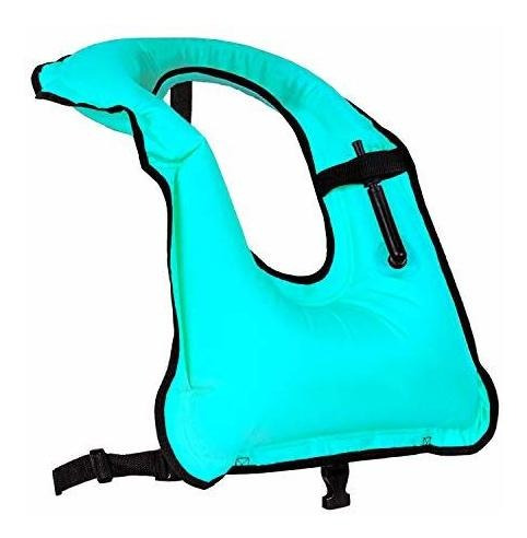 Snorkel Vest Adults Portable Inflatable Swim Buoyancy Aid