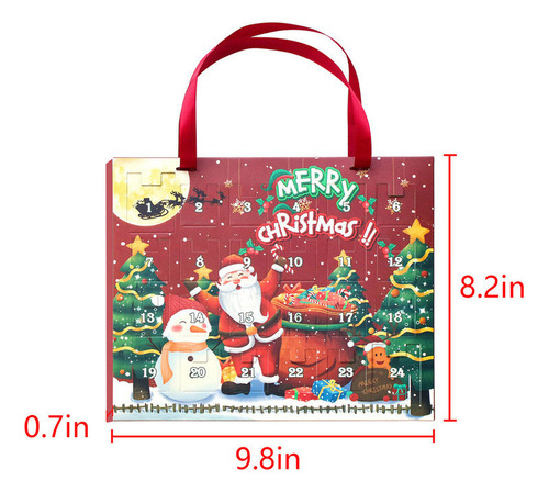 Pulseira De Pingente Com Calendário Do Advento, Natal